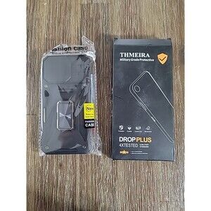 THMEIRA Iphone 15 Pro Max Heavy Duty Protection Case with Camera Slide Cover Scr